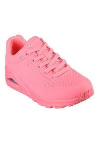 skechers - Tenisówki Skechers Model Uno -stand On Air Kolor Rose. Zapięcie: sznurówki. Kolor: różowy. Materiał: syntetyk, tkanina, materiał. Szerokość cholewki: normalna. Sport: turystyka piesza