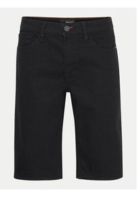 Blend Szorty jeansowe 20716430 Czarny Slim Fit. Kolor: czarny. Materiał: bawełna #4