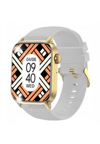 KIANO - Smartwatch Kiano Smartwatch Kiano Watch GO Wodoodporność AMOLED 1.91 128 Mb 230 mAh złoty. Rodzaj zegarka: smartwatch. Kolor: złoty #1