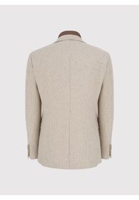 Pako Lorente - PAKO LORENTE - Beżowa marynarka męska z odpinaną stójką. Okazja: na co dzień. Typ kołnierza: kołnierzyk stójkowy. Kolor: beżowy. Materiał: wełna, poliester. Sezon: jesień. Styl: casual #3