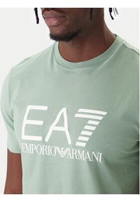 EA7 Emporio Armani T-Shirt 7M001412 AF22264 U7243 Zielony Regular Fit. Kolor: zielony. Materiał: bawełna #3