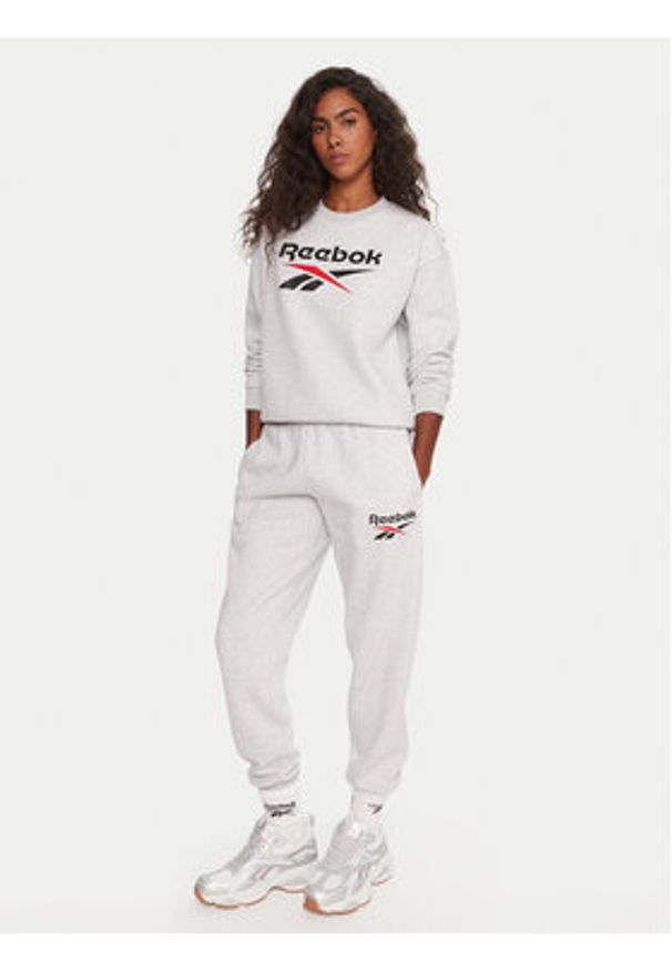 Reebok Spodnie dresowe Stacey RK25166CCW Szary Regular Fit. Kolor: szary. Materiał: bawełna
