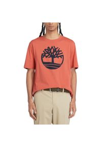 Timberland - T-Shirt Kennebec River Tree Logo Rozmiar M Pomarańczowy - TB0A2C2REI4. Kolor: pomarańczowy. Materiał: bawełna