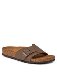 Birkenstock Klapki Catalina 1026510 Brązowy. Kolor: brązowy. Materiał: skóra