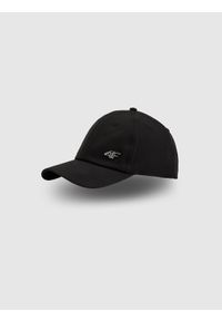 4f - 4F Czapka z daszkiem strapback uniseks - czarna S/M (58cm). Kolor: czarny. Styl: casual, klasyczny, sportowy #1