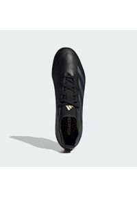 Adidas - Buty Predator League FG. Kolor: czarny, szary, żółty, wielokolorowy. Materiał: materiał. Sport: piłka nożna