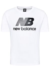 New Balance T-Shirt MT01518 Biały Relaxed Fit. Kolor: biały. Materiał: bawełna #5
