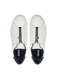 MICHAEL Michael Kors Sneakersy Keaton Zip Slip On 43R5KEFP1L Biały. Zapięcie: bez zapięcia. Kolor: biały. Materiał: skóra