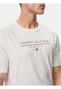TOMMY HILFIGER - Tommy Hilfiger T-Shirt Brand Love MW0MW44359 Biały Regular Fit. Kolor: biały. Materiał: bawełna #2