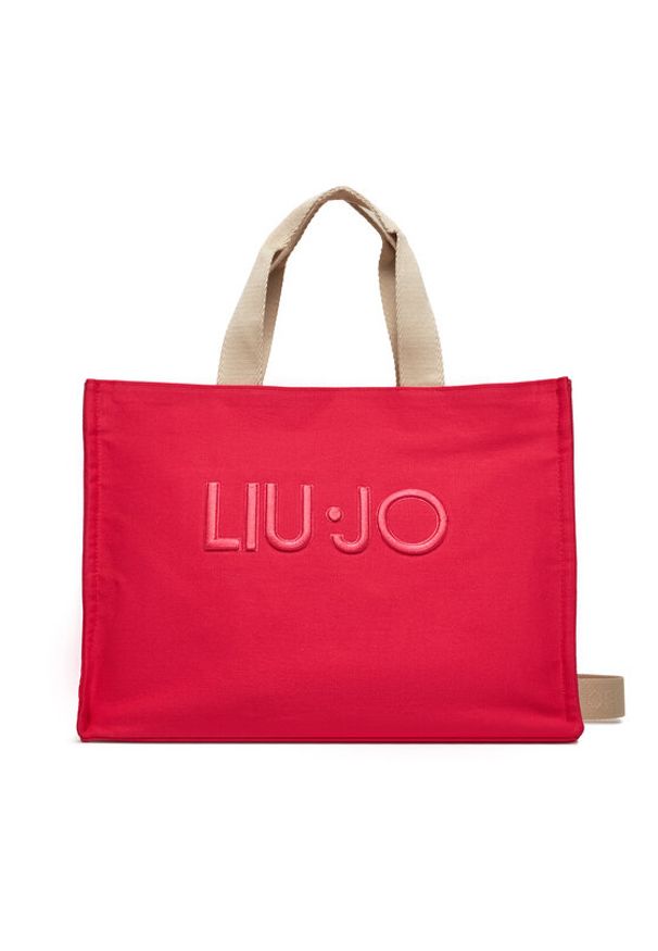 Liu Jo Torebka L Tote Printed Canvas 2A4023 T0300 Różowy. Kolor: różowy