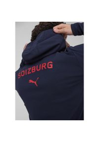 Puma - Męska kurtka z kapturem Casuals FC Red Bull Salzburg PUMA Navy Red Blue. Typ kołnierza: kaptur. Kolor: czerwony, wielokolorowy, niebieski