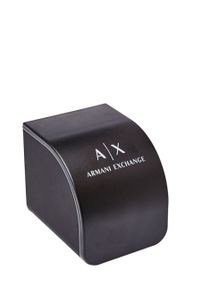 Armani Exchange Zegarek damski. Kolor: beżowy. Materiał: materiał, skóra