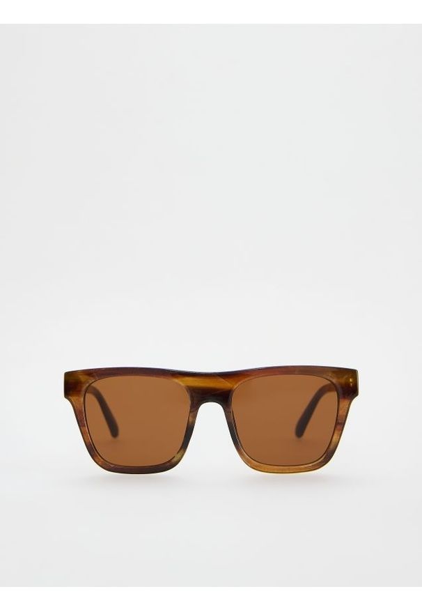 Reserved - Okulary przeciwsłoneczne Wayfarer - brązowy. Kolor: brązowy