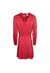 Pinko Sukienka "Deliberare" | 1U11SY Y5DT / Deliberare | Kobieta | Biały, Czerwony. Okazja: na co dzień. Kolor: biały, wielokolorowy, czerwony. Materiał: wiskoza. Typ sukienki: proste. Styl: casual #4