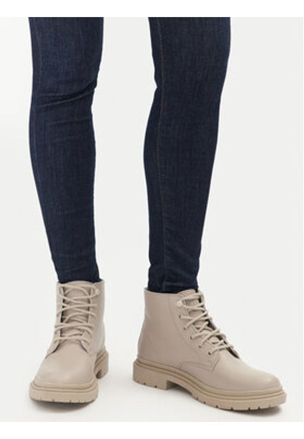 Levi's® Botki 234715-1964-23 Beżowy. Kolor: beżowy. Materiał: skóra