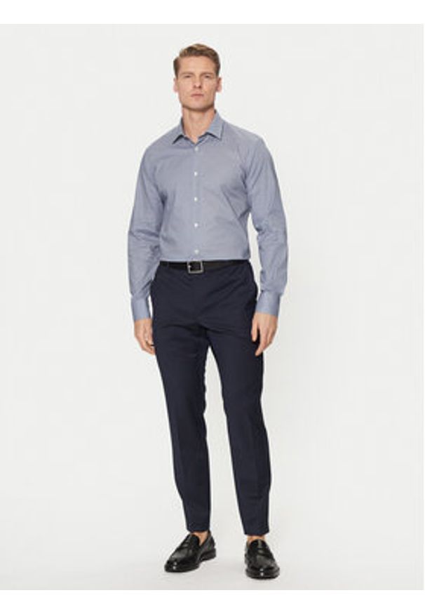 Liu Jo Koszula QA5114 T4354 Granatowy Slim Fit. Kolor: niebieski. Materiał: bawełna
