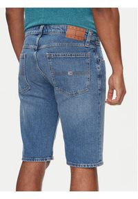 Tommy Jeans Szorty jeansowe Ronnie DM0DM18792 Niebieski Slim Fit. Kolor: niebieski. Materiał: bawełna
