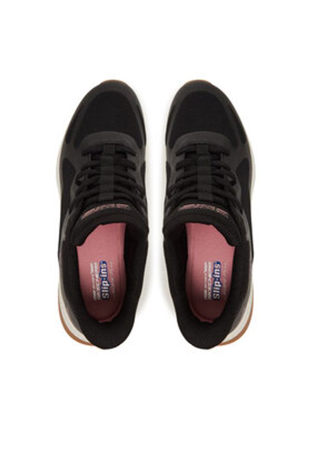 skechers - Skechers Sneakersy Bobs Squad 4-Staple Look 117624/BLK Czarny. Kolor: czarny. Materiał: materiał