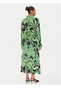 LOLA CASADEMUNT Sukienka koszulowa MS2516019 Zielony Regular Fit. Kolor: zielony. Materiał: syntetyk. Typ sukienki: koszulowe #5
