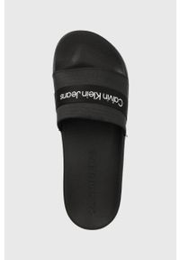 Calvin Klein Jeans klapki SLIDE WEBBING męskie kolor czarny YM0YM00393. Kolor: czarny. Materiał: włókno, materiał. Obcas: na obcasie. Wysokość obcasa: niski #2