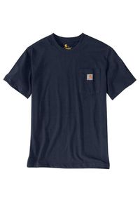 Koszulka sportowa męska T-shirt Carhartt Heavyweight Pocket K87. Kolor: niebieski. Sport: turystyka piesza