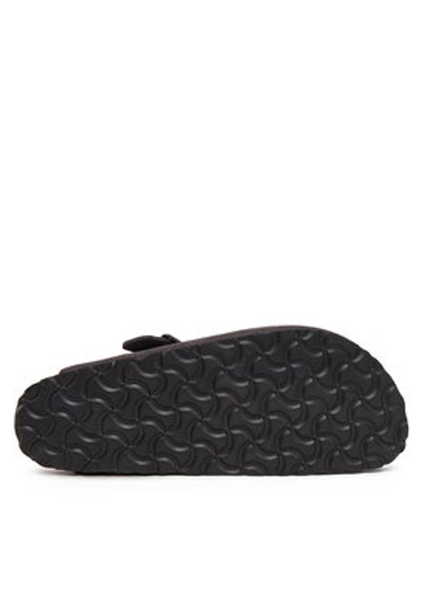 Birkenstock Klapki Boston zamsz 1028552 Szary. Kolor: szary. Materiał: zamsz, skóra