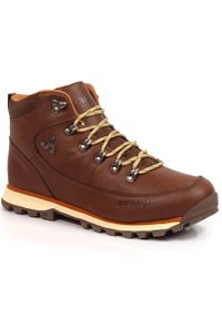 Skórzane buty męskie trekkingowe ciemny brąz Outback Bustagrip brązowe. Kolor: brązowy. Materiał: skóra #11
