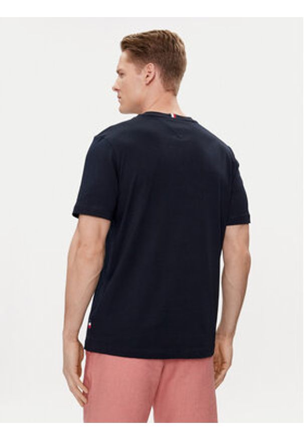 TOMMY HILFIGER - Tommy Hilfiger T-Shirt 85' MW0MW34427 Granatowy Regular Fit. Kolor: niebieski. Materiał: bawełna