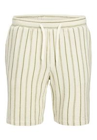 Jack & Jones Szorty materiałowe Jaiden 12274413 Beżowy Relaxed Fit. Kolor: beżowy. Materiał: bawełna #5