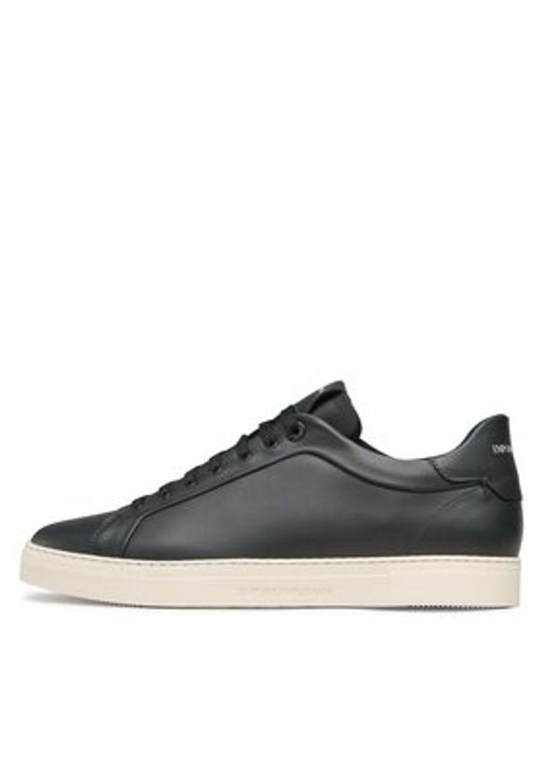Emporio Armani Sneakersy X4X598 XF662 00285 Granatowy. Kolor: niebieski. Materiał: skóra