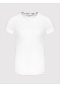 Samsoe & Samsoe - Samsøe Samsøe T-Shirt Solly Solid F00012050 Biały Regular Fit. Kolor: biały. Materiał: bawełna #3