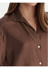 Marella Koszula Segnale 2613111045 Brązowy Relaxed Fit. Kolor: brązowy. Materiał: jedwab #4
