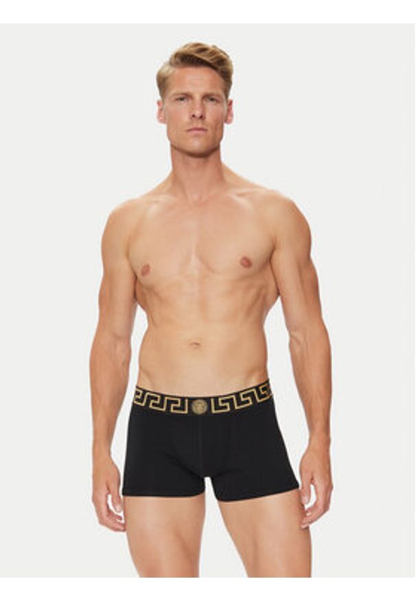 VERSACE - Versace Komplet 2 par bokserek AU10181 1A10011 Czarny. Kolor: czarny. Materiał: bawełna