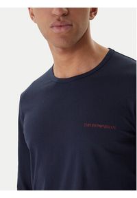 Emporio Armani Underwear Longsleeve EM000382 AF10800 UB102 Granatowy Slim Fit. Kolor: niebieski. Materiał: bawełna. Długość rękawa: długi rękaw #4