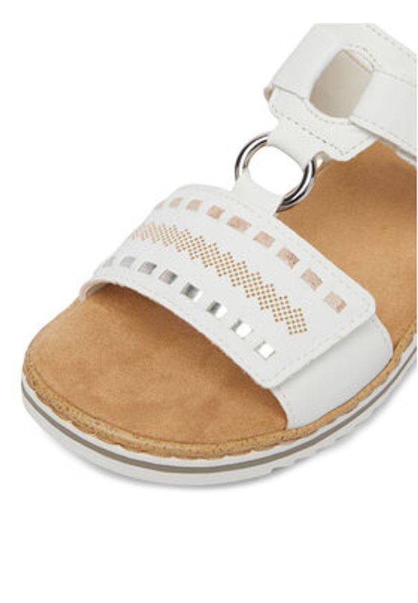 Rieker Klapki CEO-V0636-80 Biały. Kolor: biały. Materiał: materiał