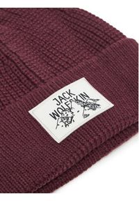 Jack Wolfskin Czapka Badge A61610 Fioletowy. Kolor: fioletowy. Materiał: akryl, materiał
