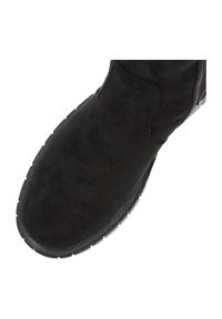 Czarne Kozaki S.Barski Modne Obuwie Damskie. Okazja: na co dzień. Wysokość cholewki: za kolano. Kolor: czarny. Materiał: materiał. Styl: casual, elegancki #6