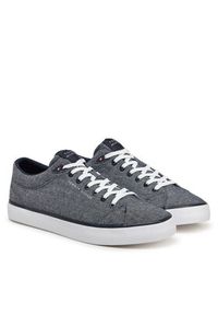 TOMMY HILFIGER - Tommy Hilfiger Tenisówki Th Hi Vulc Low Core Chambray FM0FM05389 Niebieski. Kolor: niebieski. Materiał: materiał #4