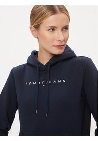 Tommy Jeans Bluza Linear DW0DW17324 Granatowy Regular Fit. Kolor: niebieski. Materiał: bawełna