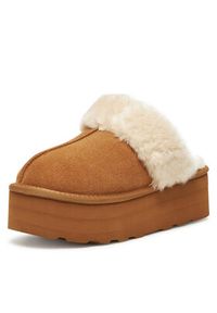 DeeZee Kapcie DZ-AW12 Brązowy. Kolor: brązowy. Materiał: materiał