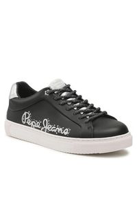 Pepe Jeans Sneakersy Adams Pam PLS31200 Czarny. Kolor: czarny. Materiał: skóra
