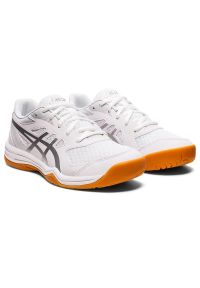 Buty do squasha dla dzieci Asics Upcourt 5 GS. Kolor: wielokolorowy, szary, biały. Sport: siatkówka #1
