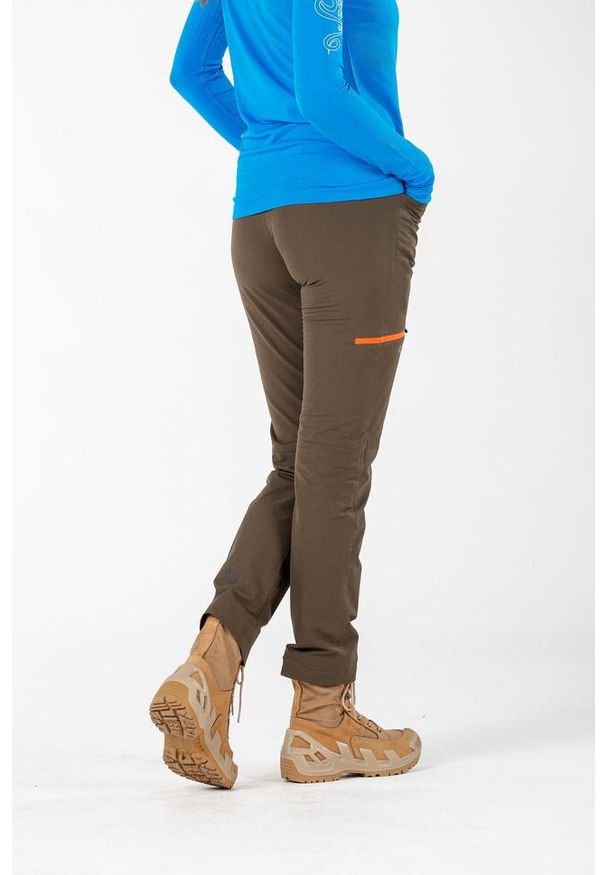 WOOLONA - Spodnie trekkingowe damskie Woolona Comfort Merino. Kolor: zielony. Sezon: lato. Sport: turystyka piesza