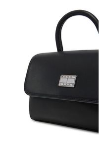 Tommy Jeans Torebka Tjw American Cool Flap Crossover AW0AW17296 Czarny. Kolor: czarny. Materiał: skórzane