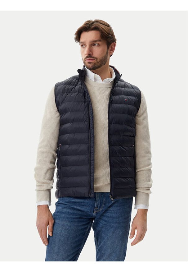 TOMMY HILFIGER - Tommy Hilfiger Kamizelka Core Packable MW0MW39989 Granatowy Regular Fit. Kolor: niebieski. Materiał: syntetyk