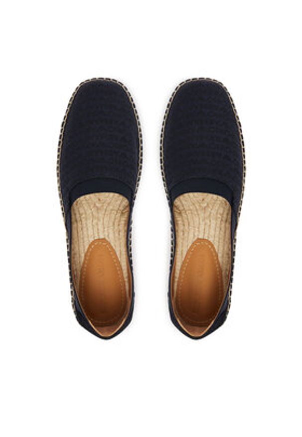 Emporio Armani Espadryle EM005853 AF25529 MB418 Granatowy. Kolor: niebieski. Materiał: materiał