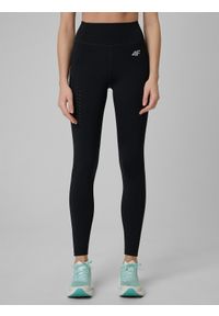 4f - 4F Legginsy treningowe szybkoschnące damskie - czarne XS. Stan: podwyższony. Kolor: czarny. Sport: fitness #2