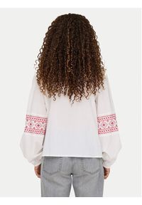 JDY Bluzka Lulu 15345478 Biały Regular Fit. Kolor: biały. Materiał: bawełna #6