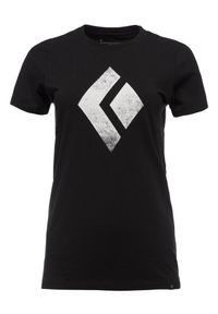 Koszulka sportowa damaska Black Diamond CHALKED UP TEE z krótkim rękawem. Kolor: czarny. Długość rękawa: krótki rękaw. Długość: krótkie