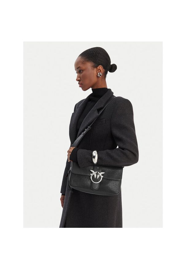 Pinko - Torebka PINKO. Kolor: czarny